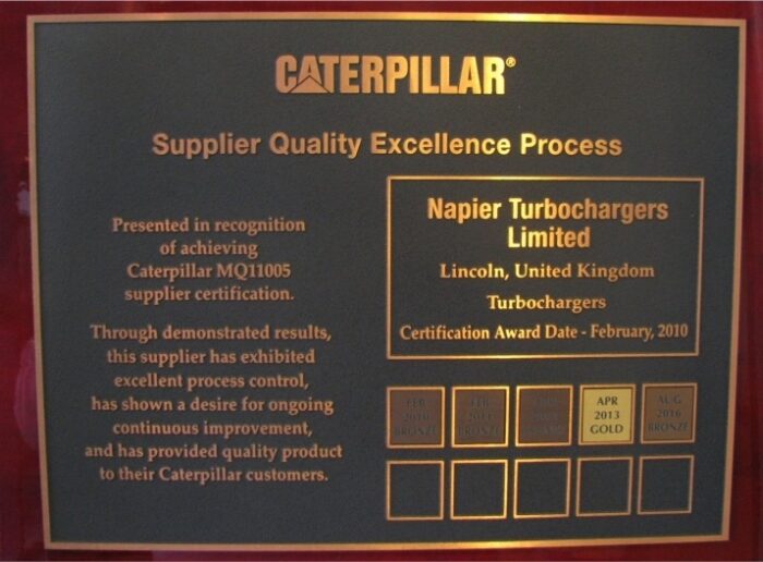 Caterpillar' Supplier Quality Excellence Process (SQEP) Certification